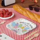 White Labradoodle Dog Birthday Party Paper Plates