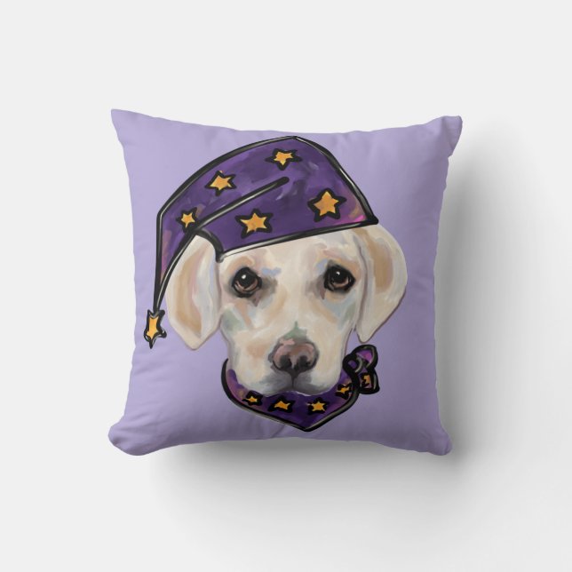 WHITE LABRADOR RETRIEVER CUSHION (Front)