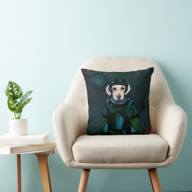White Labrador Retriever   Cushion (Chair)