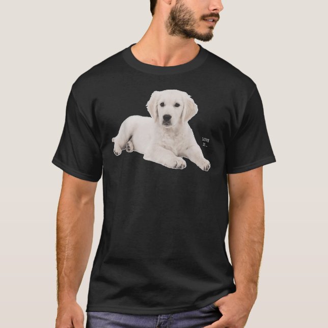 White Labrador Retriever Yellow Love Lab Mum T-Shirt (Front)