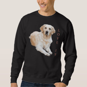 White Labrador Retriever Yellow Love Sweatshirt