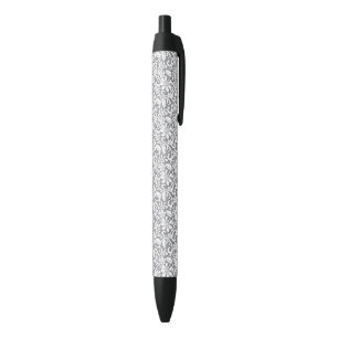 White Lace 1 Black Ink Pen