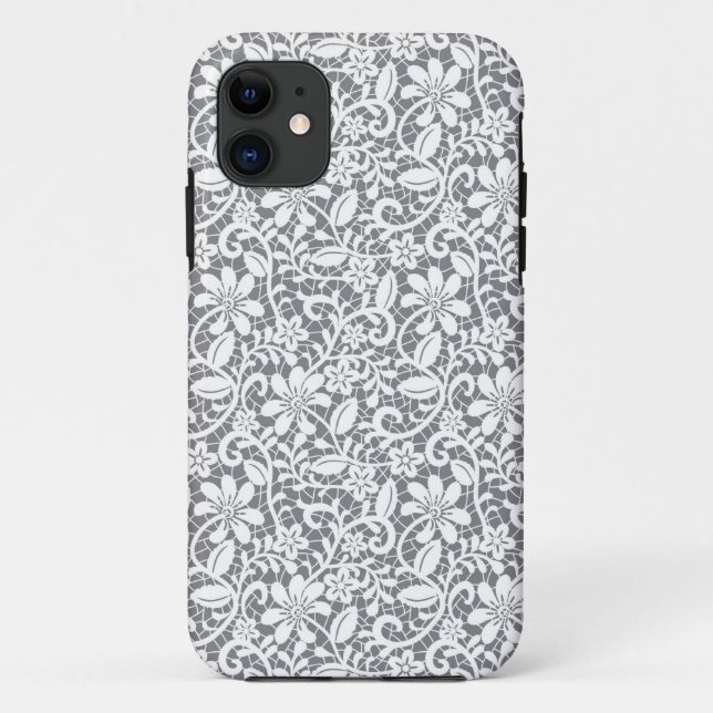 White Lace 1 Case-Mate iPhone Case (Back)