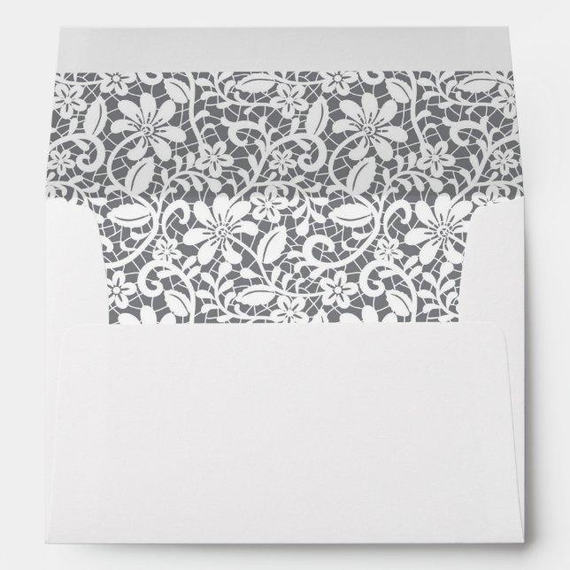White Lace 1 Envelope (Back (Bottom))