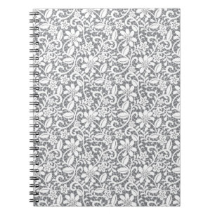 White Lace 1 Spiral Notebook