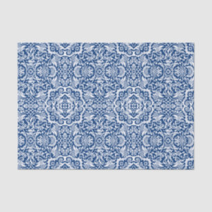 White Lace Damask Brocade Gift or Decoupage Tissue Paper