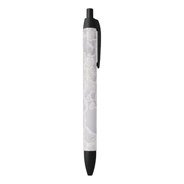 White Lace Flower Lace Pattern Background Pure Black Ink Pen (Bottom (Vertical))