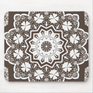 White lace , lace mouse pad