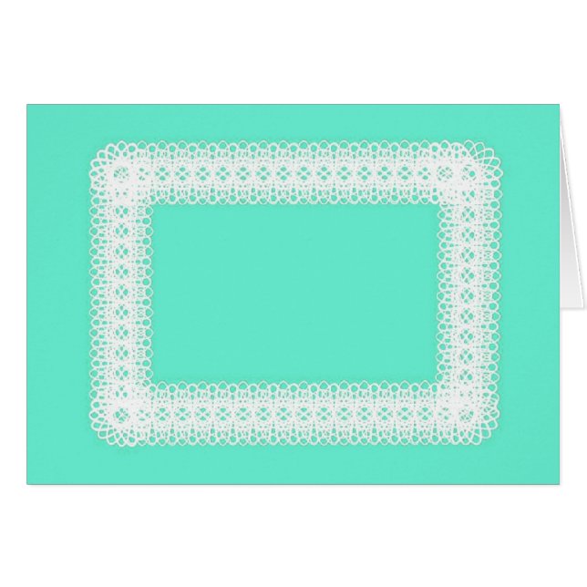 White Lace on Lime Green -DIY (Front Horizontal)