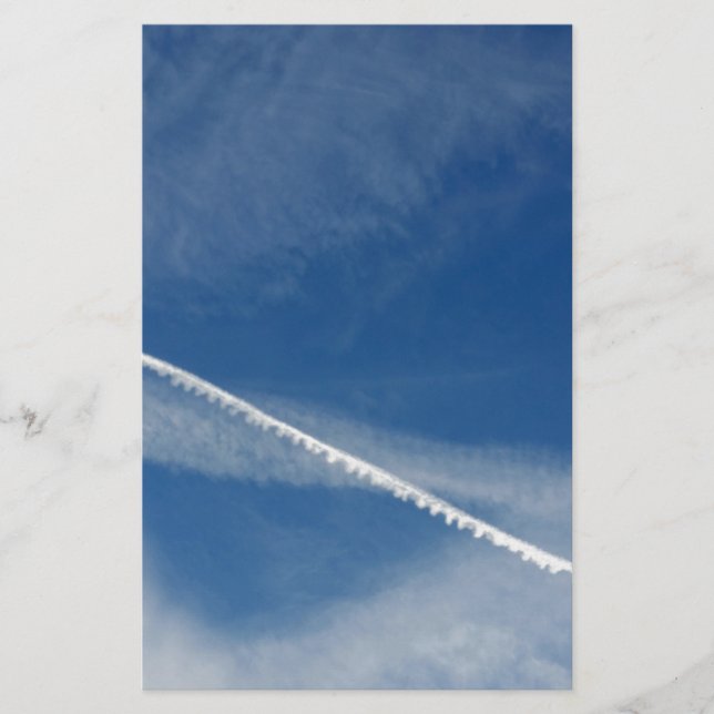 white lace on the sky stationery (Front)