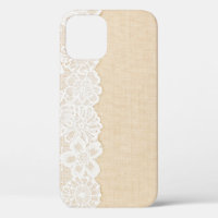 White lace over fabric design.