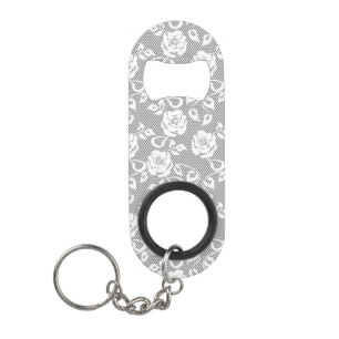 White lace pattern on grey background