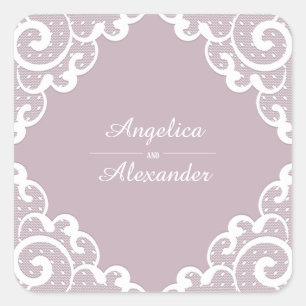White Lace Sticker
