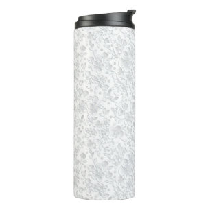 White lace  thermal tumbler