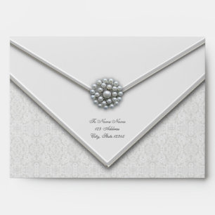 White Lace White Pearls White Envelopes