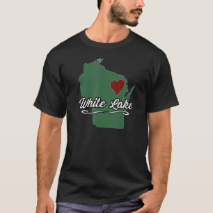 WHITE LAKE  Wisconsin WI USA  City State Souvenir T-Shirt