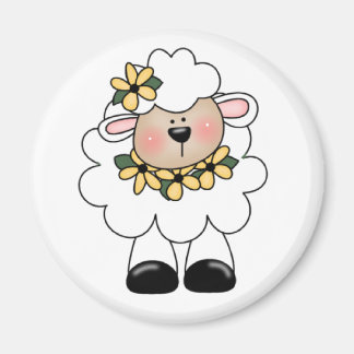 White Lamb T-shirts and Gifts Magnet