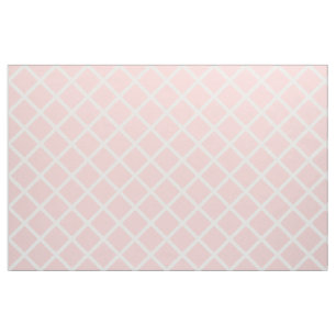 White Lattice on Baby Pink Fabric