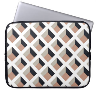 White lattice seamless pattern laptop sleeve