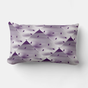 White, lavender, dark purple ovals Pillow