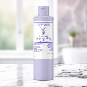 White Lavender waterproof cosmetics bottle label