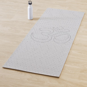 White Leak Leather Digital Print Yoga Mat