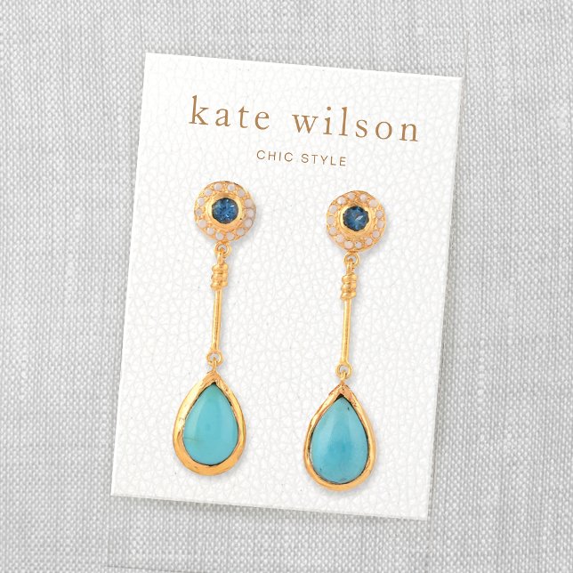 White Leather (image) Earring Display Card (Creator Uploaded)