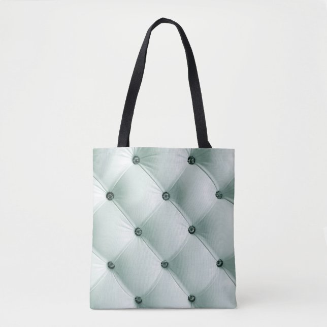 White Leather Texture in Luxury Interiorabstract,b Tote Bag (Front)