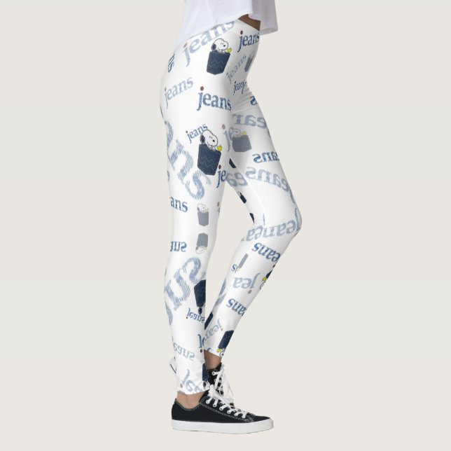 White Leggings with Dogs (Right)