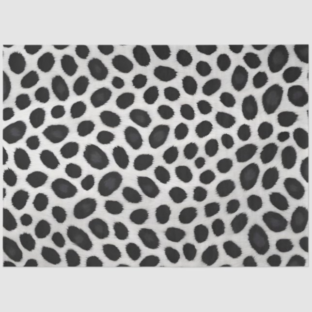 White Leopard Elegant Modern Luxury Collection Tissue Paper (Front)