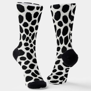 White Leopard Elegant Trendy Luxury Collection Socks