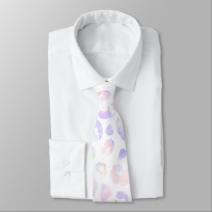White Leopard Pattern Tie