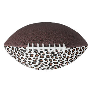 White Leopard Print Football