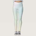 White Leopard Print Pastel Gradient Leggings<br><div class="desc">Get ready to get comfy in these stretchy,  all-over printed leggings featuring a classic leopard print pattern in white on a girly,  multi-coloured pastel gradient background. Perfect for con outfits,  girly themed fits or to wear to the gym and sweat in pretty rainbow style.</div>