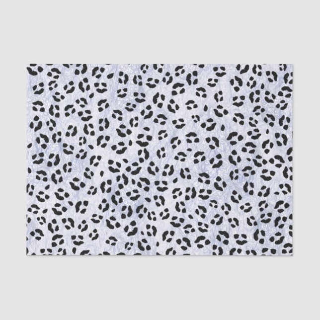 White Leopard Print Tissue Paper (Front)