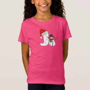 White letter j Christmas gift  T-Shirt