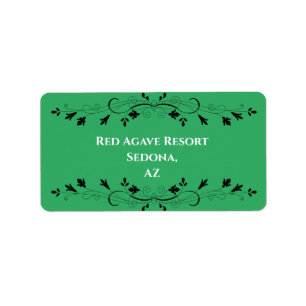 White Letter Label