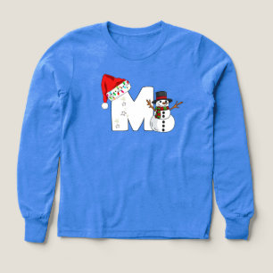 White letter m christmas gift 