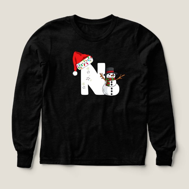 White letter n christmas gift  (Design Front)