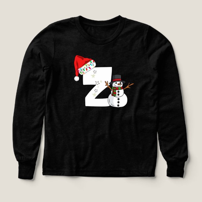White letter z christmas gift  (Design Front)