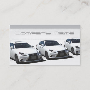 White Lexus Business Cards