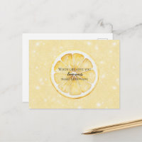 White Life Gives You Lemons Quote Glitter