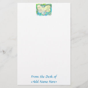 White Light Angel Stationery