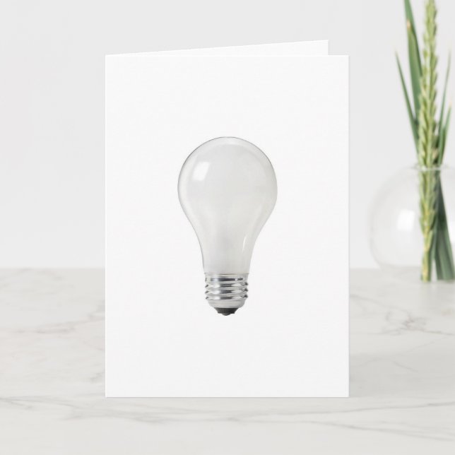 WHITE LIGHT BULB CARD (Front)
