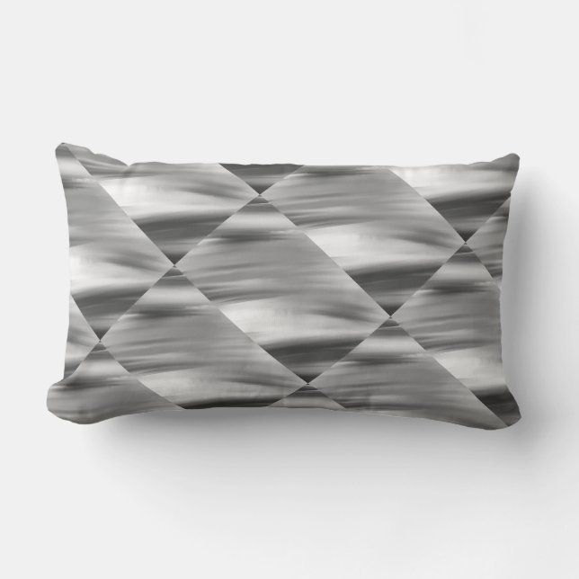 White, light grey, dark grey, black Pillow (Front)
