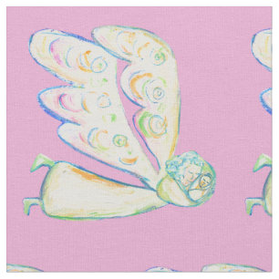 White Light Guardian Angel Fabric Art Material