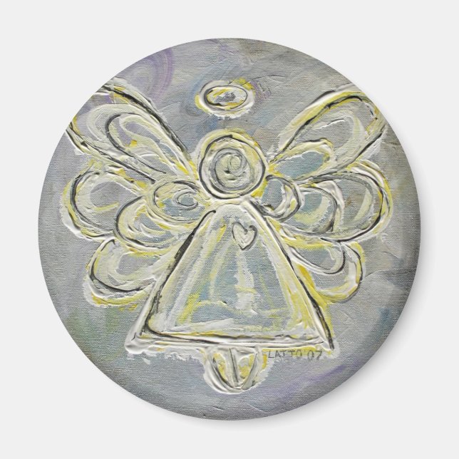 White Light Guardian Angel Magnet (Front)