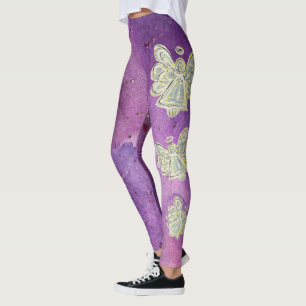 White Light Guardian Angel Spirit Art Leggings
