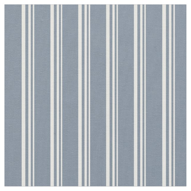 White & Light Slate Grey Lines/Stripes Pattern Fabric (Close Up)