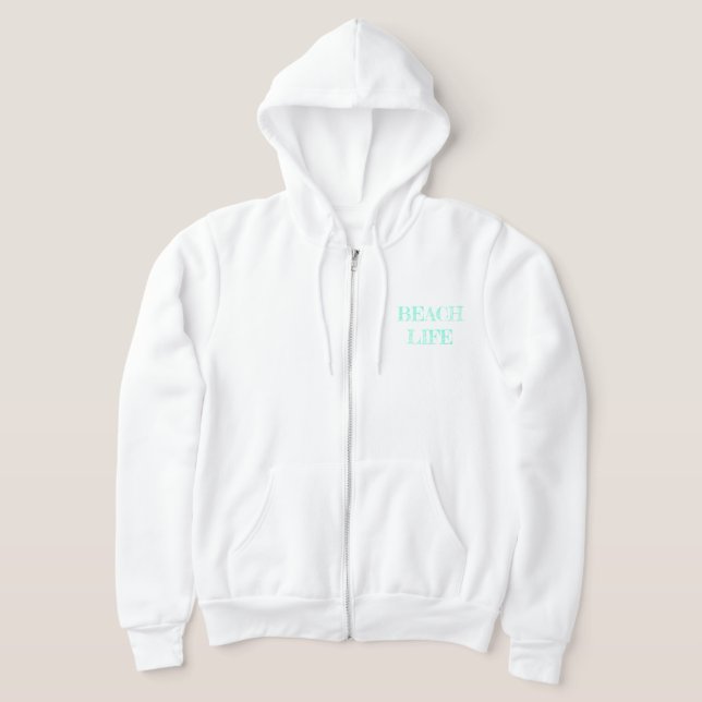 White Lighthouse Women's Hoodie Sweatshirt (Laydown)